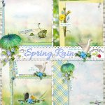 Spring Rain Stacked Papers Spring Rain Stacked Papers