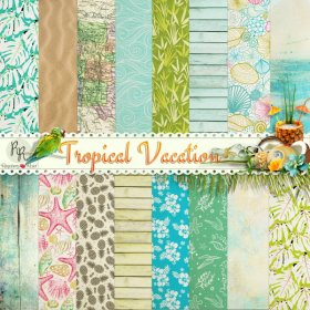 Tropical Vacation Paper Set