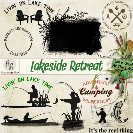 Lakeside Retreat Stamps