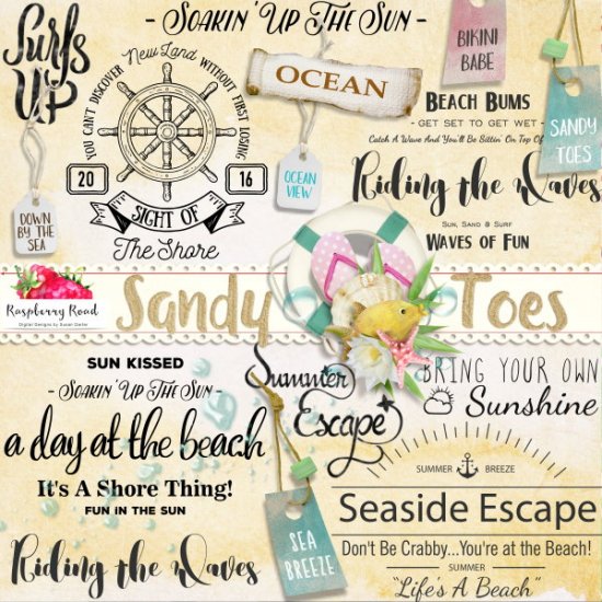 Sandy Toes WordArt - Click Image to Close