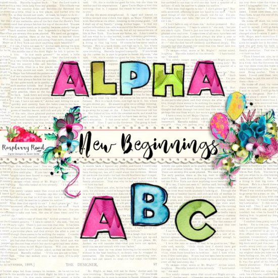 New Beginnings Alpha Set - Click Image to Close