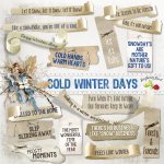 Cold Winter Days Label Set Cold Winter Days Label Set