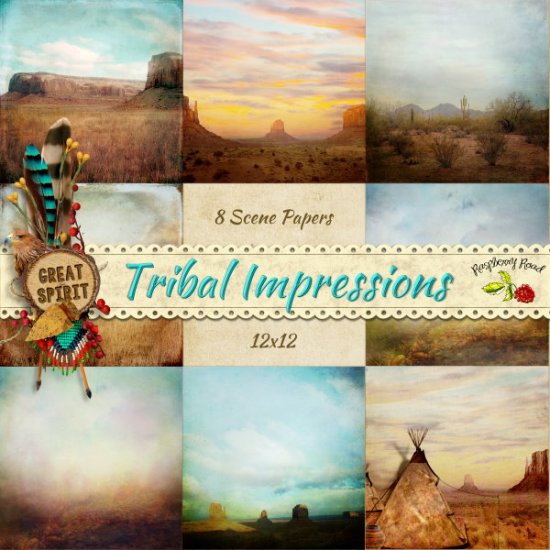 Tribal Impressions Scene Papers