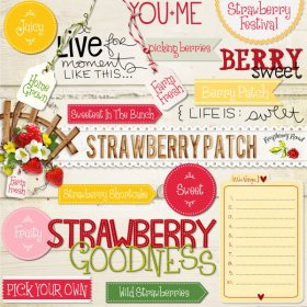Strawberry Patch WordArt