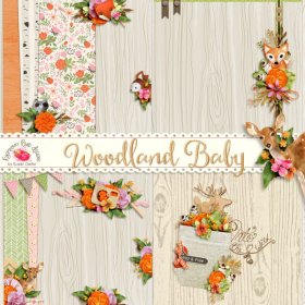 Woodland Baby Stacked Papers