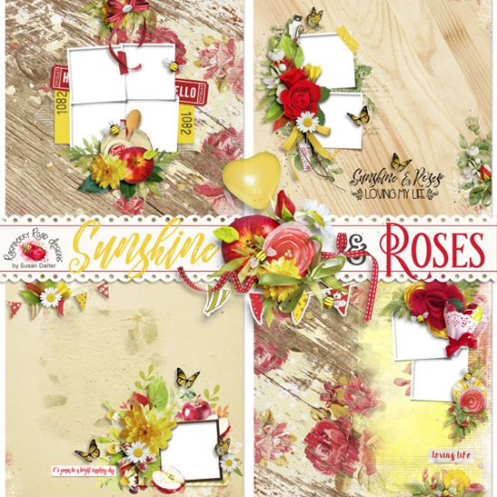 Sunshine And Roses QP Set - Click Image to Close