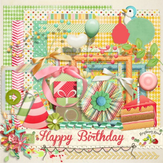 Happy Birthday Mini Kit - Click Image to Close