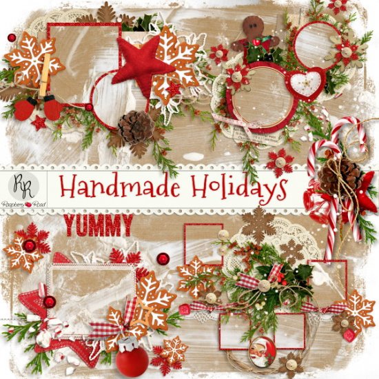 Handmade Holidays Cluster Set