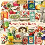 Secret Family Recipe Ephemera Collection Secret Family Recipe Ephemera Collection