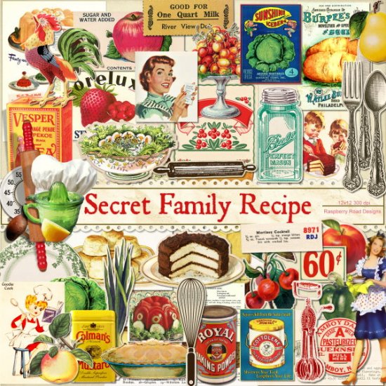 Secret Family Recipe Ephemera Collection
