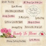 Beauty In Bloom Word Art Beauty In Bloom Word Art