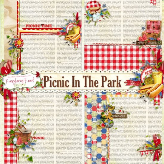 Picnic In The Park Stacked Papers