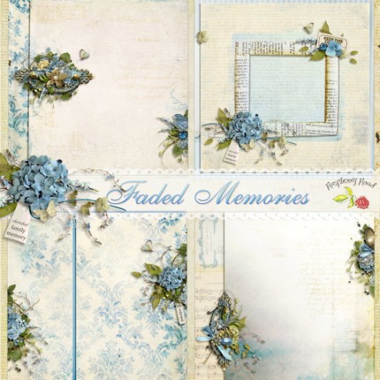 Faded Memories Stacked Papers