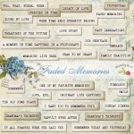 Faded Memories WordArt Faded Memories WordArt