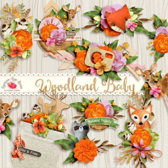 Woodland Baby Side Clusters