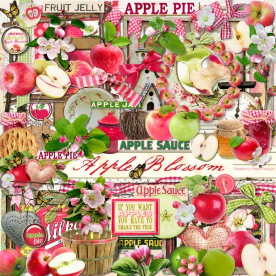 Apple Blossom Element Set - Click Image to Close