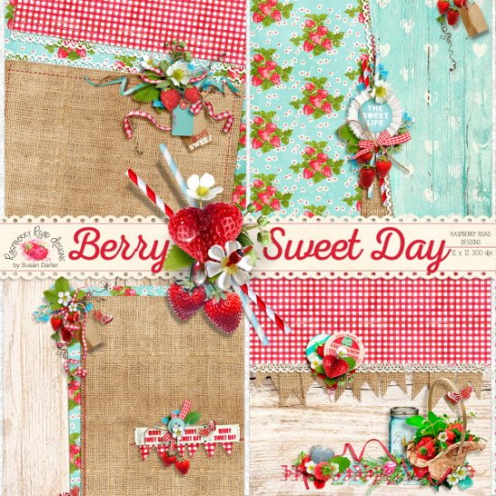 Berry Sweet Day Stacked Papers - Click Image to Close