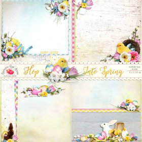 Hop Into Spring Stacked Papers