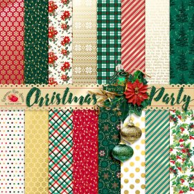 Christmas Party Pattern Papers