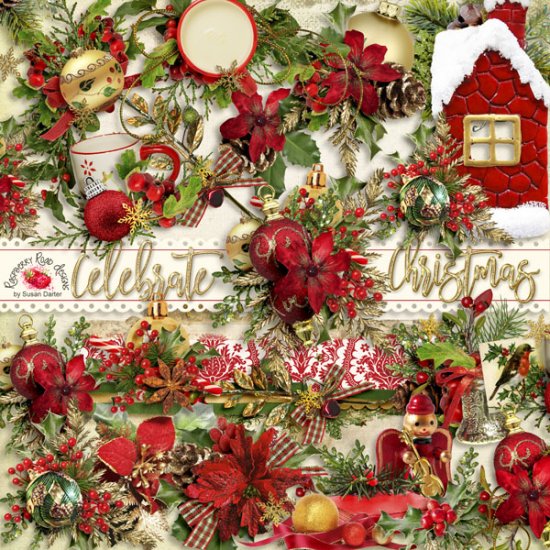 Celebrate Christmas Side Clusters - Click Image to Close