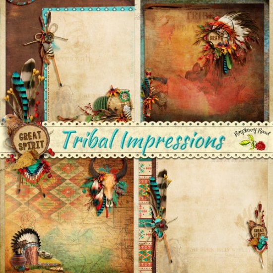 Tribal Impressions Stacked Papers - Click Image to Close