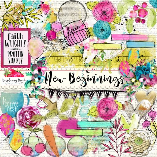 New Beginnings Altered Art Set - Click Image to Close