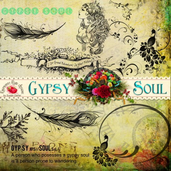 Gypsy Soul Stamp Set - Click Image to Close