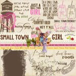 Small Town Girl Word Art Small Town Girl Word Art