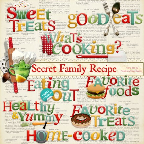 Secret Family Recipe Titles