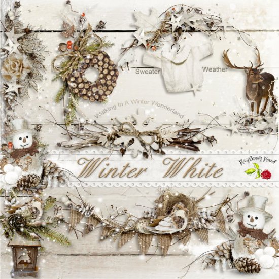 Winter White Side Clusters - Click Image to Close