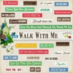 Walk With Me Wordart Walk With Me Wordart