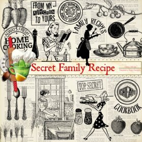 Secret Family Recipe Stamp Set