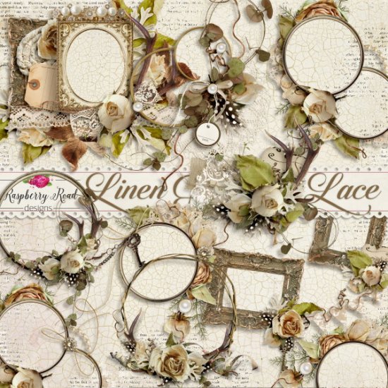 Linen And Lace Clusters