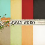 Away We Go Solid Paper Set Away We Go Solid Paper Set