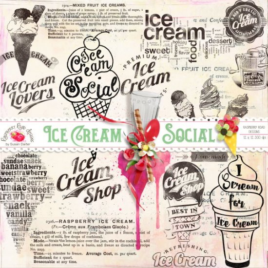 Ice Cream Social Stamps