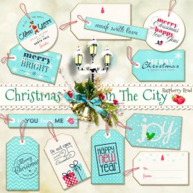 Christmas In The City Labels