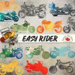 Easy Rider Motorcycle Stamps Easy Rider Motorcycle Stamps