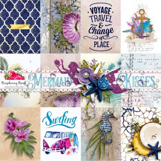 Mermaid Kisses Journal Cards - Click Image to Close