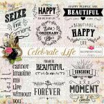 Celebrate Life WordArt Celebrate Life WordArt