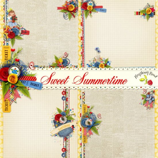 Sweet Summertime Stacked Papers - Click Image to Close