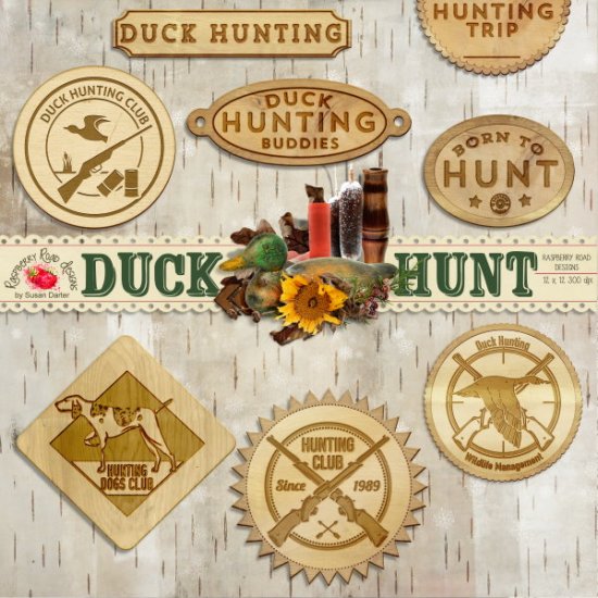 Duck Hunt Birch Tags - Click Image to Close