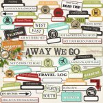 Away We Go WordArt Set Away We Go WordArt Set
