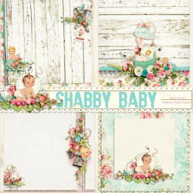 Shabby Baby Stacked Papers