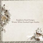 Winter White Stacked Paper Freebie Winter White Stacked Paper Freebie