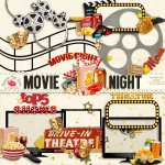 Movie Night Cluster Set Movie Night Cluster Set
