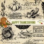 Happy Thanksgiving Stamp Set Happy Thanksgiving Stamp Set