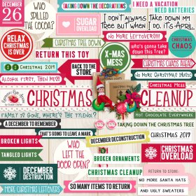 Christmas Cleanup Labels
