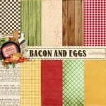 Bacon And Eggs Paper Set Bacon And Eggs Paper Set