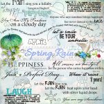 Spring Rain WordArt Spring Rain WordArt