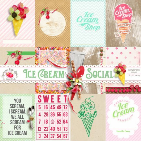 Ice Cream Social Journal Cards - Click Image to Close